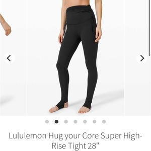 Lululemon Hug Your Core Super High Rise 28”